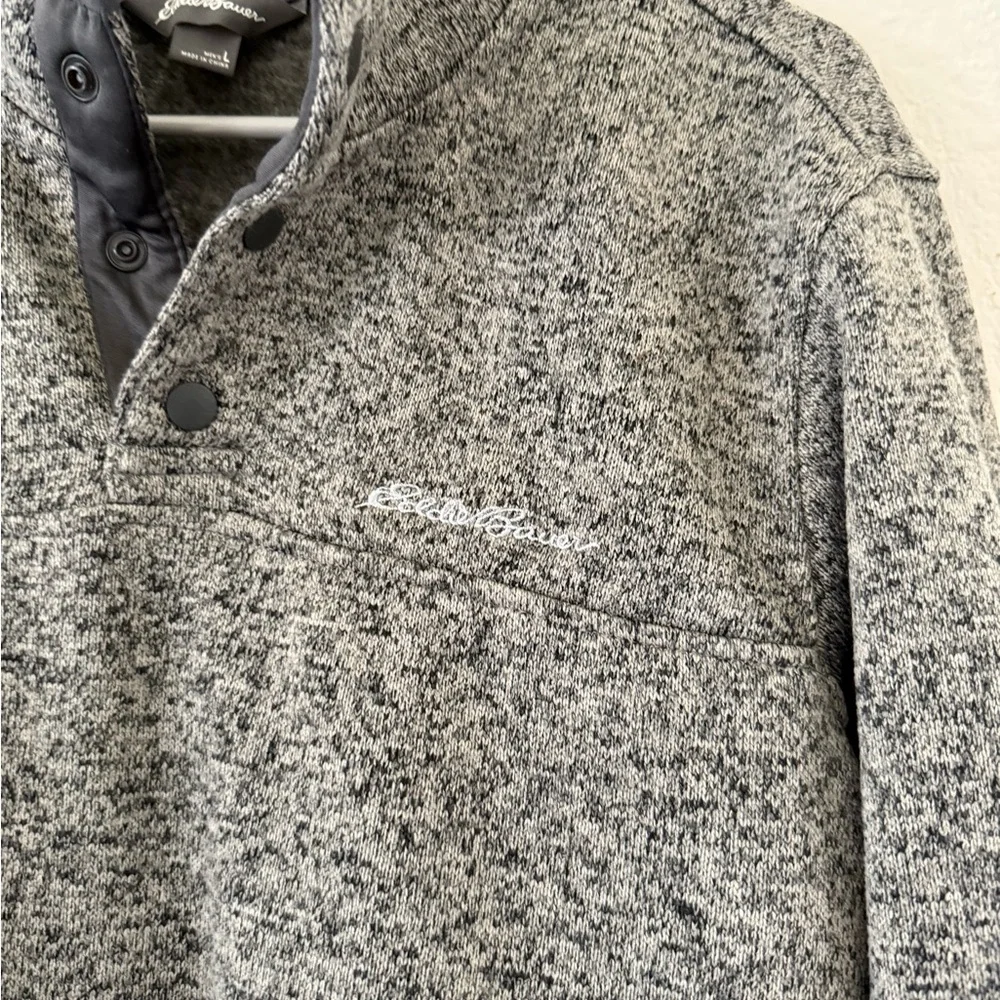 EUC Eddie Bauer | Gray Crewneck Sweater |Soft Cozy Classic - Picture 4 of 6